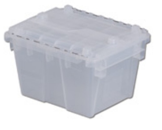 LEWISbins Clear Attached  Lid Plastic Containers